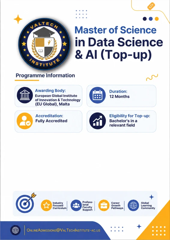 MSc in Data Science and Artificial Intelligence programme artwork